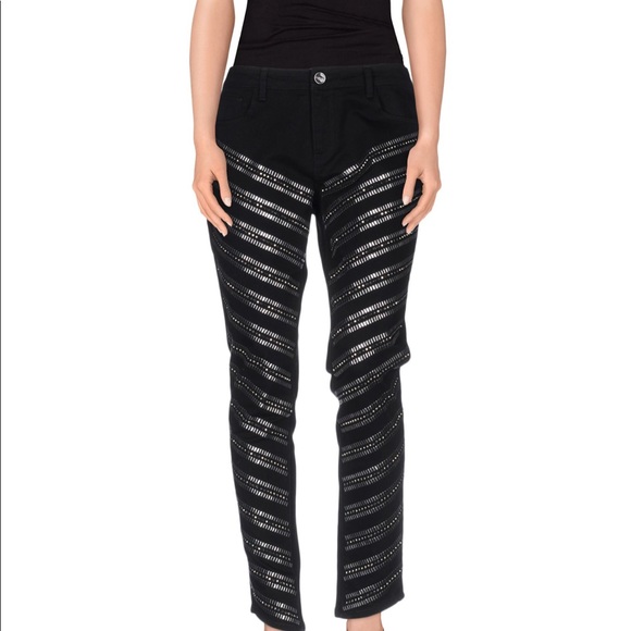 PINKO embellished Italian black jeans - Picture 1 of 2